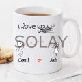 I Love You Kişiye Özel Kupa Pi160