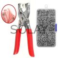 Metal 200 pcs Çıtçıt ve Pense Seti Makinesi  Bebek Elbise Çıtçıt Montaj Seti