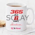 365 gün 6 Saat Kişiye Özel Kupa Pi183