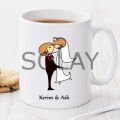 Gelin &amp; Damat Kişiye Özel Kupa Pi212