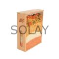 Ahşap Saklama Kabı Woodbox Bakliyat Organizer 1.7 LT