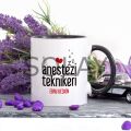 Kişiye Özel Lacivert Renkli Anestezi Teknikeri Kupa Bardak