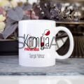Kişiye Özel Kırmızı Tasarımlı Kimya Mühendisi Kupa Bardak