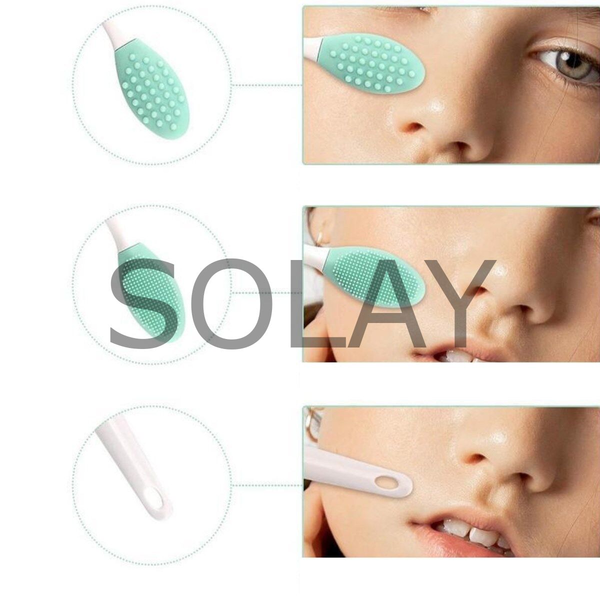 Peeling Etkili  Dudak Fırçası-  Gözenek Siyah Nokta Temizleyici Akne Giderici