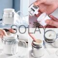 50 ML Doldurulabilir Pompalı Vakumlu Krem Fondoten Sıvı Kozmetik Şişesi Akrilik