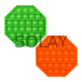 Sekizgen Tek Renk Pop Push İt Anti Stres Baloncukları Bubble Fidget