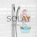 Banyo Sepeti Delikli Sepet Çok Amaçlı Sabun Şampuan Tutucu Raf
