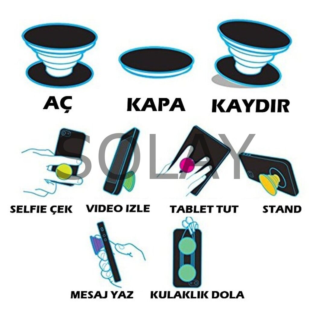 Telefon Parmak Tutucu - Asorti