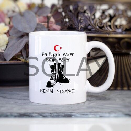 Kişiye Özel En Büyük Asker Bizim Asker Kupa Bardak
