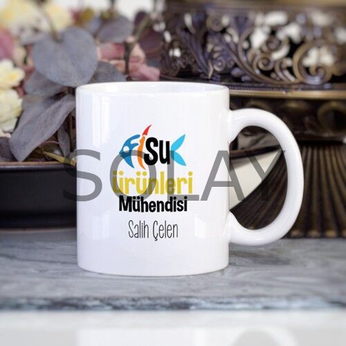Kişiye Özel Su Ürünleri Mühendisi Kupa Bardak